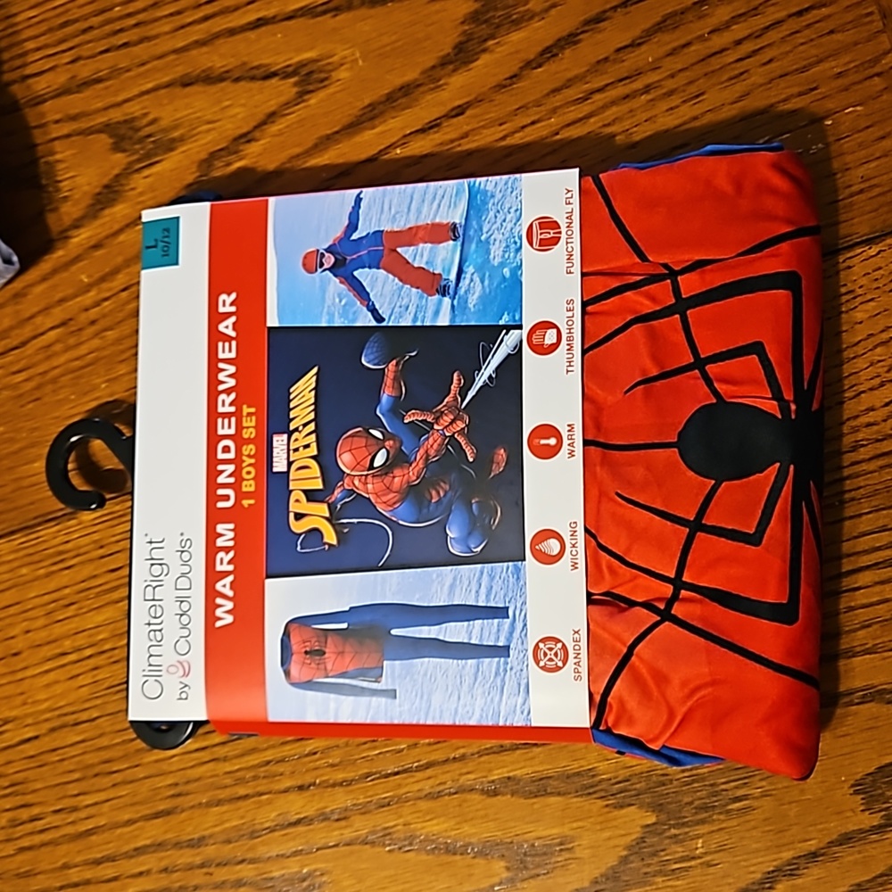 Boys Spider-Man Warm Long Underwear